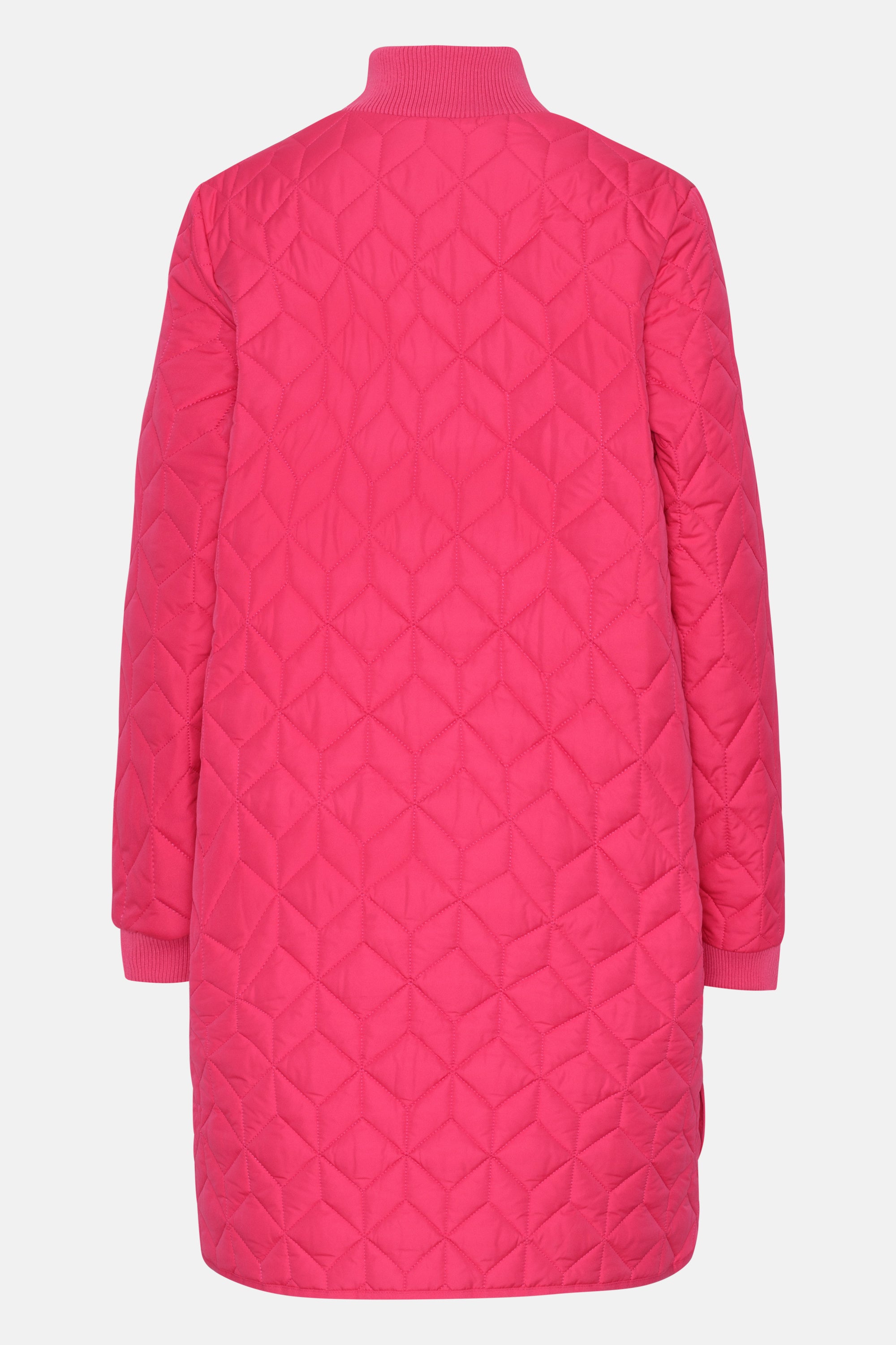 Lang Quiltet Jakke - Magenta